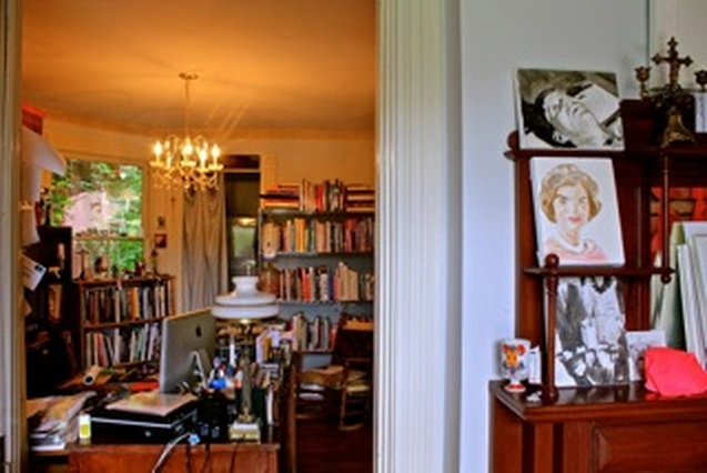 Aaron’s studio in his absence, July 2, 2013, The Archive Louis Zoellar Bickett (2 of 11). Photograph by Louis Zoellar Bickett.