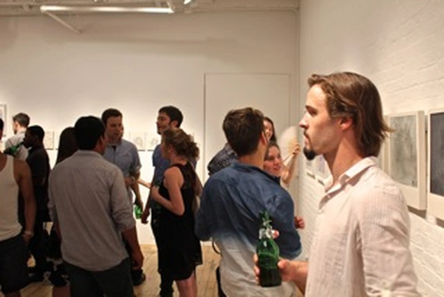 Arron Skolnick’s “Wayward Bound” opening at Rare Gallery, NYC, June 25, 2013 (8 of 80). Photograph by Louis Zoellar Bickett.
