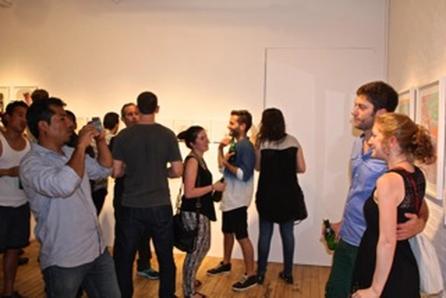 Arron Skolnick’s “Wayward Bound” opening at Rare Gallery, NYC, June 25, 2013 (11 of 80). Photograph by Louis Zoellar Bickett.