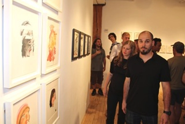 Arron Skolnick’s “Wayward Bound” opening at Rare Gallery, NYC, June 25, 2013 (14 of 80). Photograph by Louis Zoellar Bickett.
