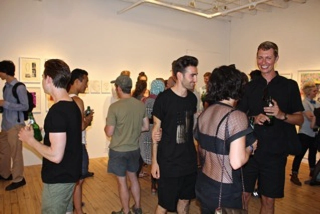 Arron Skolnick’s “Wayward Bound” opening at Rare Gallery, NYC, June 25, 2013 (17 of 80). Photograph by Louis Zoellar Bickett.