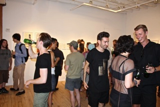 Arron Skolnick’s “Wayward Bound” opening at Rare Gallery, NYC, June 25, 2013 (18 of 80). Photograph by Louis Zoellar Bickett.