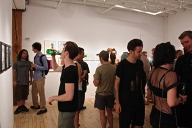 Arron Skolnick’s “Wayward Bound” opening at Rare Gallery, NYC, June 25, 2013 (19 of 80). Photograph by Louis Zoellar Bickett.