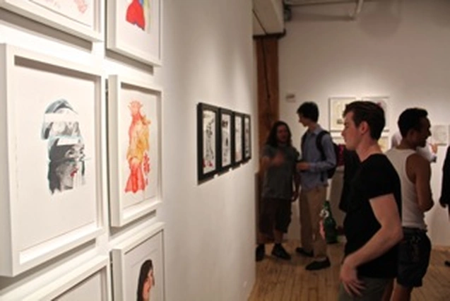 Arron Skolnick’s “Wayward Bound” opening at Rare Gallery, NYC, June 25, 2013 (21 of 80). Photograph by Louis Zoellar Bickett.