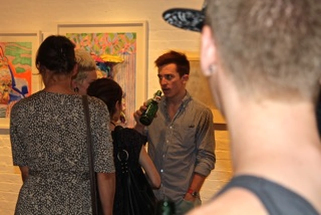 Arron Skolnick’s “Wayward Bound” opening at Rare Gallery, NYC, June 25, 2013 (22 of 80). Photograph by Louis Zoellar Bickett.