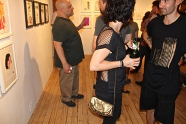 Arron Skolnick’s “Wayward Bound” opening at Rare Gallery, NYC, June 25, 2013 (24 of 80). Photograph by Louis Zoellar Bickett.