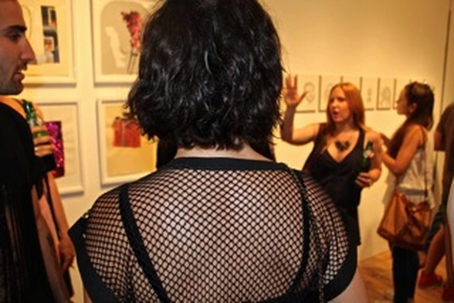 Arron Skolnick’s “Wayward Bound” opening at Rare Gallery, NYC, June 25, 2013 (30 of 80). Photograph by Louis Zoellar Bickett.