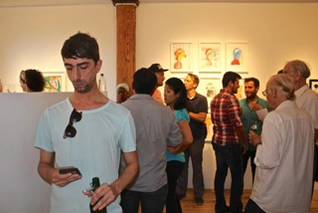 Arron Skolnick’s “Wayward Bound” opening at Rare Gallery, NYC, June 25, 2013 (33 of 80). Photograph by Louis Zoellar Bickett.