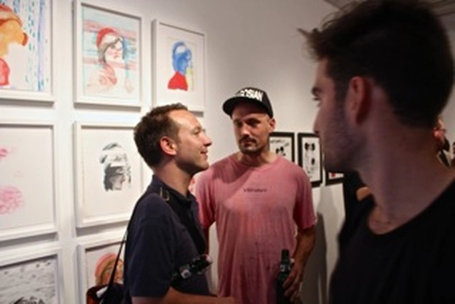 Arron Skolnick’s “Wayward Bound” opening at Rare Gallery, NYC, June 25, 2013 (39 of 80). Photograph by Louis Zoellar Bickett.