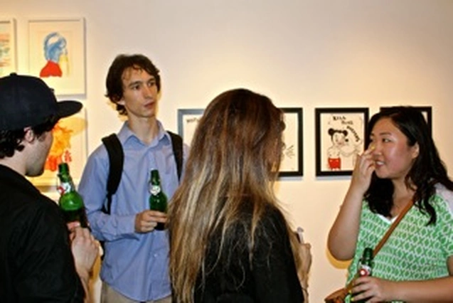 Arron Skolnick’s “Wayward Bound” opening at Rare Gallery, NYC, June 25, 2013 (48 of 80). Photograph by Louis Zoellar Bickett.