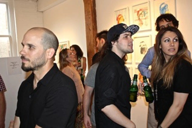 Arron Skolnick’s “Wayward Bound” opening at Rare Gallery, NYC, June 25, 2013 (49 of 80). Photograph by Louis Zoellar Bickett.
