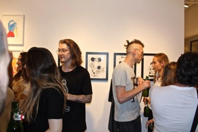 Arron Skolnick’s “Wayward Bound” opening at Rare Gallery, NYC, June 25, 2013 (53 of 80). Photograph by Louis Zoellar Bickett.