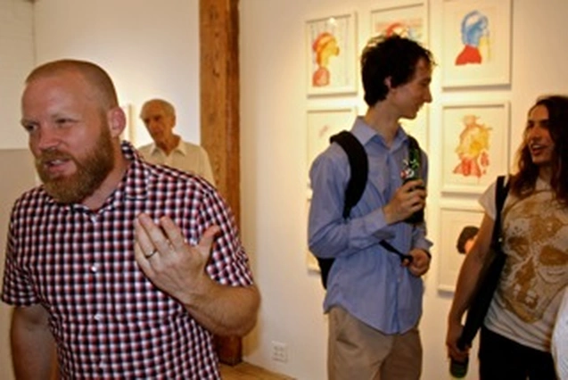 Arron Skolnick’s “Wayward Bound” opening at Rare Gallery, NYC, June 25, 2013 (54 of 80). Photograph by Louis Zoellar Bickett.