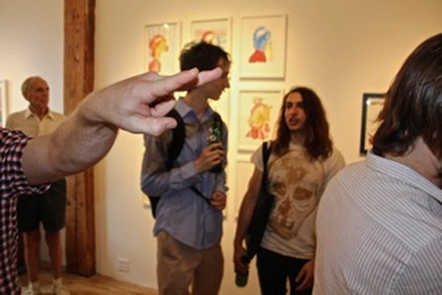 Arron Skolnick’s “Wayward Bound” opening at Rare Gallery, NYC, June 25, 2013 (55 of 80). Photograph by Louis Zoellar Bickett.