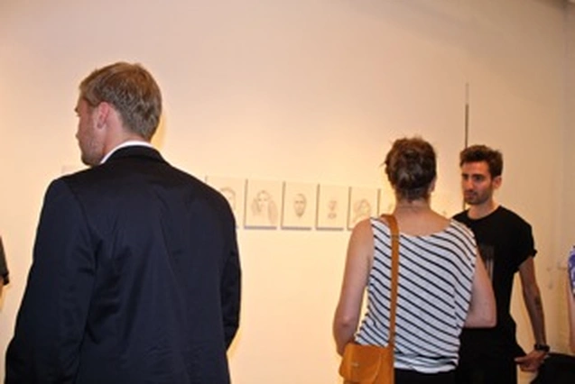 Arron Skolnick’s “Wayward Bound” opening at Rare Gallery, NYC, June 25, 2013 (64 of 80). Photograph by Louis Zoellar Bickett.