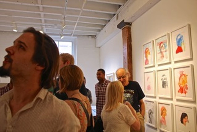 Arron Skolnick’s “Wayward Bound” opening at Rare Gallery, NYC, June 25, 2013 (68 of 80). Photograph by Louis Zoellar Bickett.