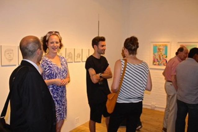 Arron Skolnick’s “Wayward Bound” opening at Rare Gallery, NYC, June 25, 2013 (70 of 80). Photograph by Louis Zoellar Bickett.