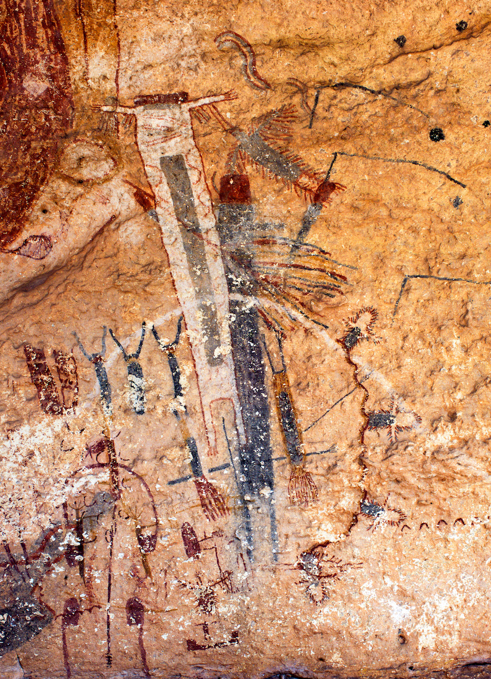 Photo is from Exhibit at the Visitor’s Center, Park HQ for Seminole Canyon State Park and Historic Site