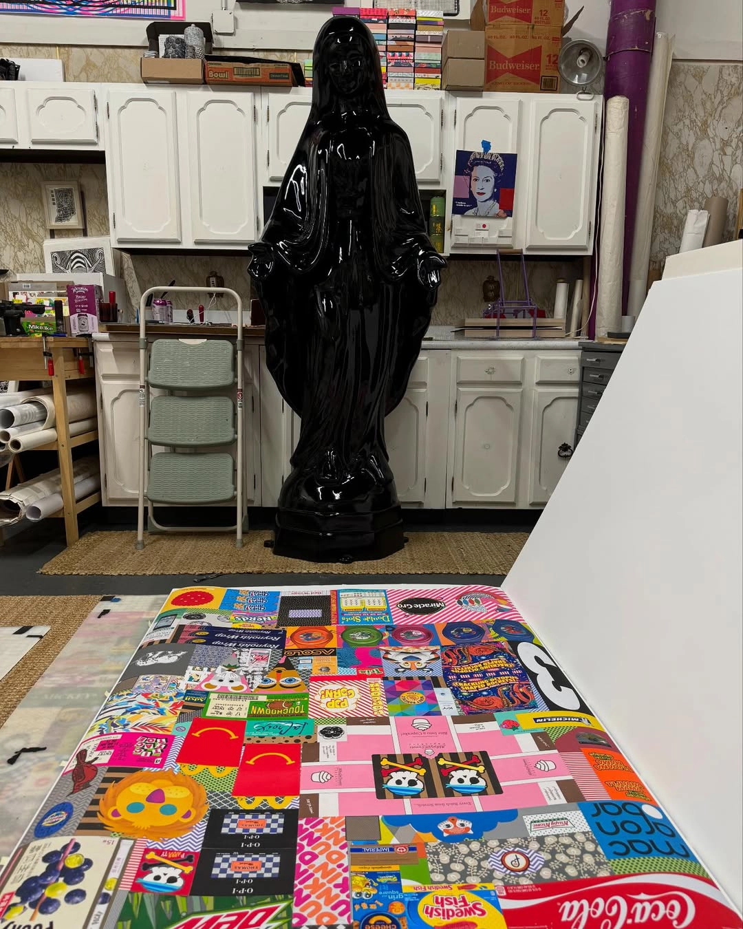 Views of his studio, No. 105 at Essex Studios, Cincinnati, Ohio.