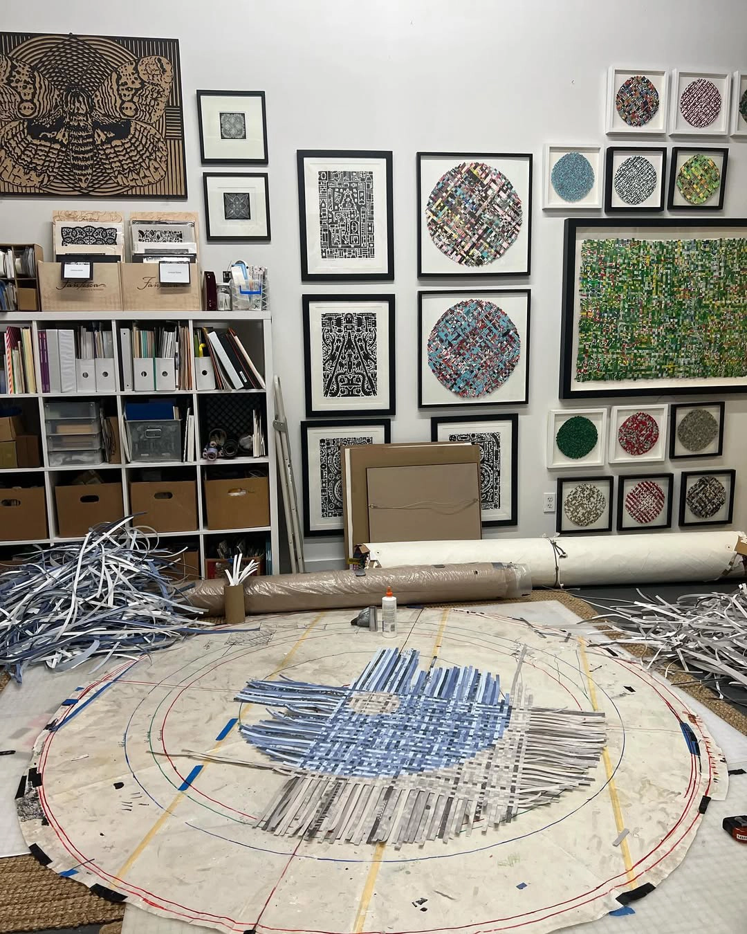 Studio days. Working through a client commission