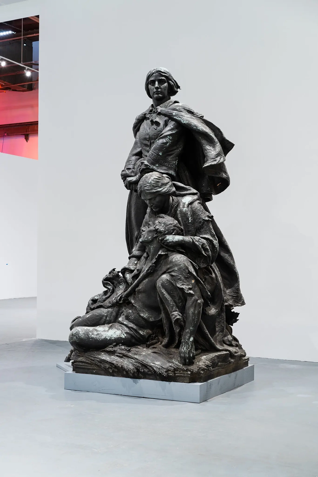 The sculptor J. Maxwell Miller designed this monument to the Confederate Women of Maryland in 1917, in which a mother cradles a dying soldier. It was removed from a public site in Baltimore in 2017 and is lent from the city to “Monuments,” at MOCA, Los Ang