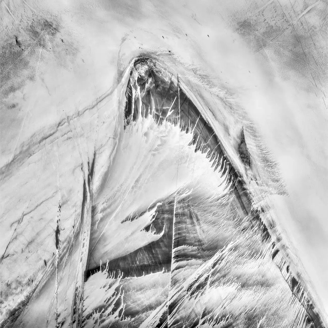 The Tempest by Barbara Brown, Australia. Black & White Award. Salt lake, Goldfields region of Western Australia.