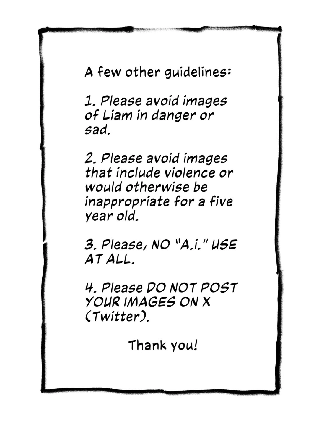 Taken from the Instagram profile of Hands Off NYC https://www.instagram.com/handsoffnyc/ “We’re thrilled to partner with @comixaction and prominent comic creators on #Comics4Liam.”