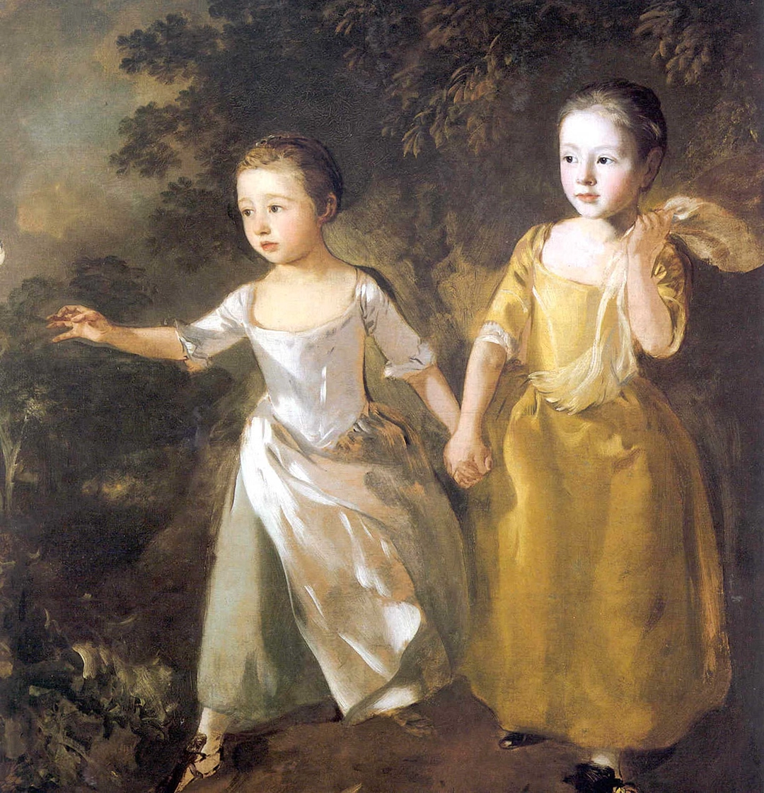 The Painter's Daughters Chasing a Butterfly (c1756) by Thomas Gainsborough