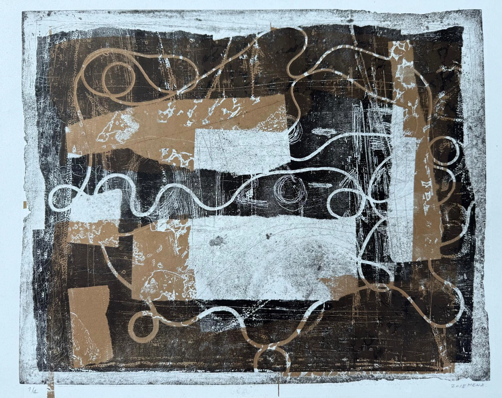 Untitled, 2015  Work on paper, mixed media