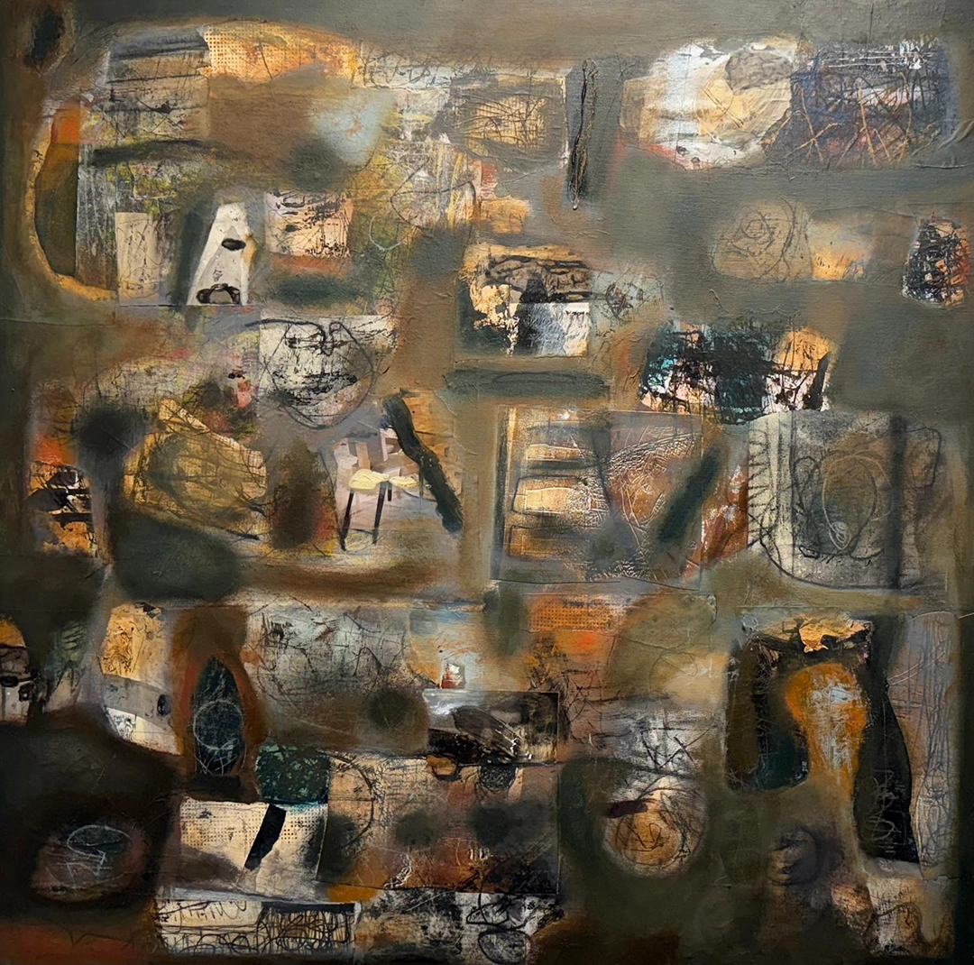 Untitled, 2017  Mixed media on canvas | 48 x 48 in