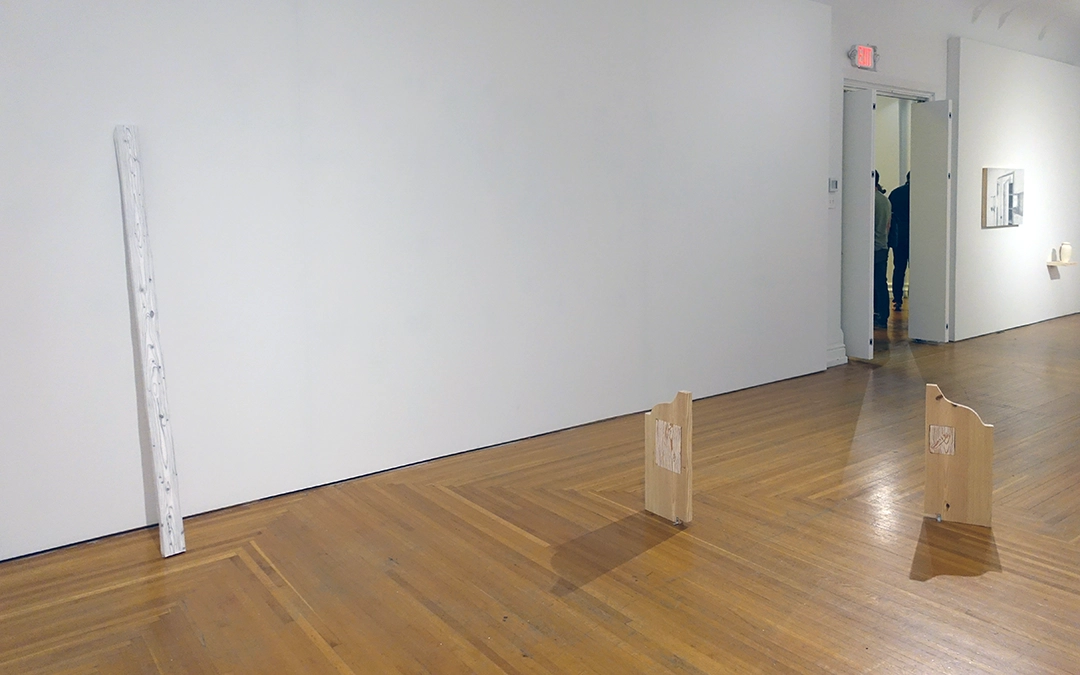 Works on view in The Body Isn't a Battery That Discharges Upon Death, at the Carnegie