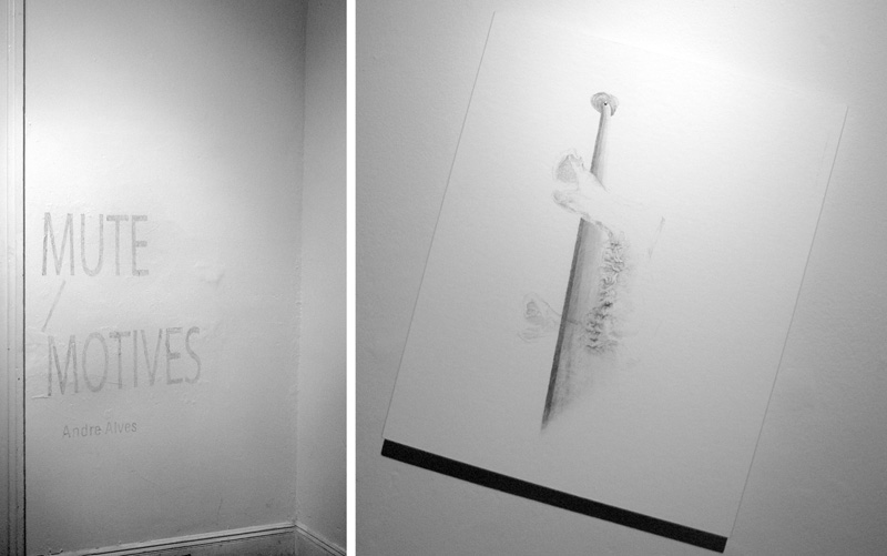 Motives, 2011. Performance and drawings, graphite on paper and wall.