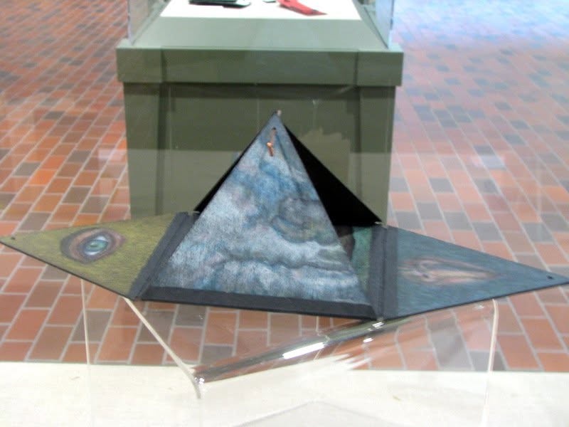 Sculptural artist’s book, mixed media, exhibited in Bookworks 12, Cincinnati, 2011.