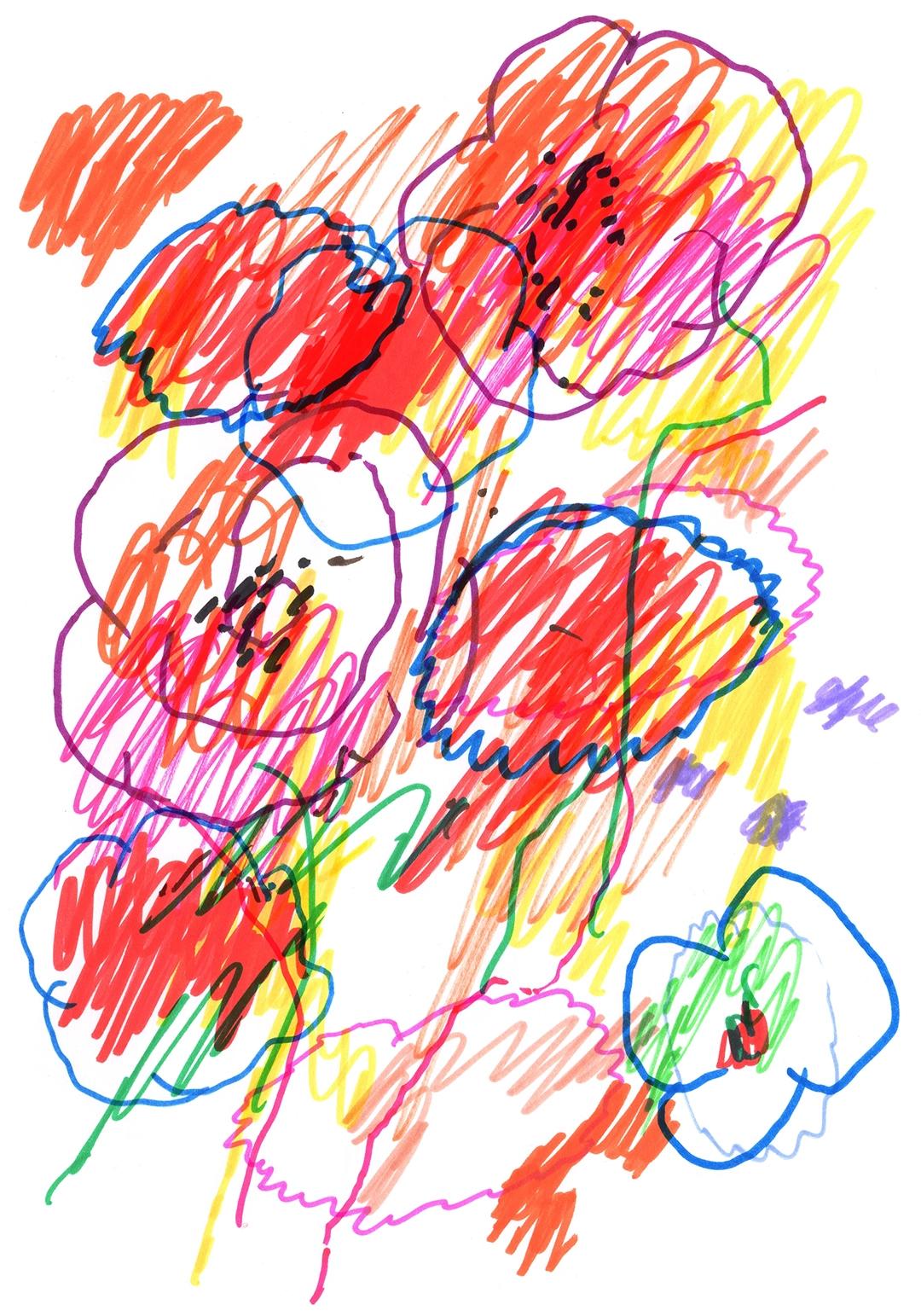 An example of Jan Robert Dünnweller’s characteristic visual language. Red and Yellow. Limited edition of 50 | 70 × 100 cm (unframed) NewFlower.