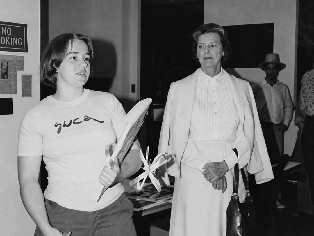Kate Maynard and Mayor Bobbie Stern.