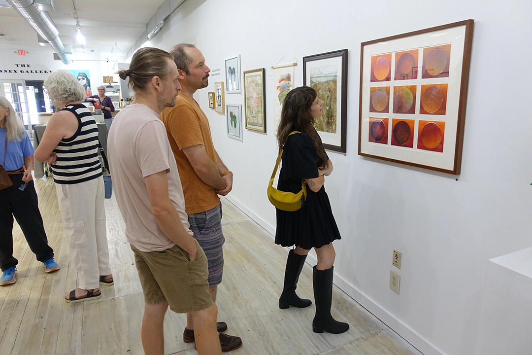 Tiger Lily Press members gathered at The Annex Gallery on Saturday, August 15, 2026.