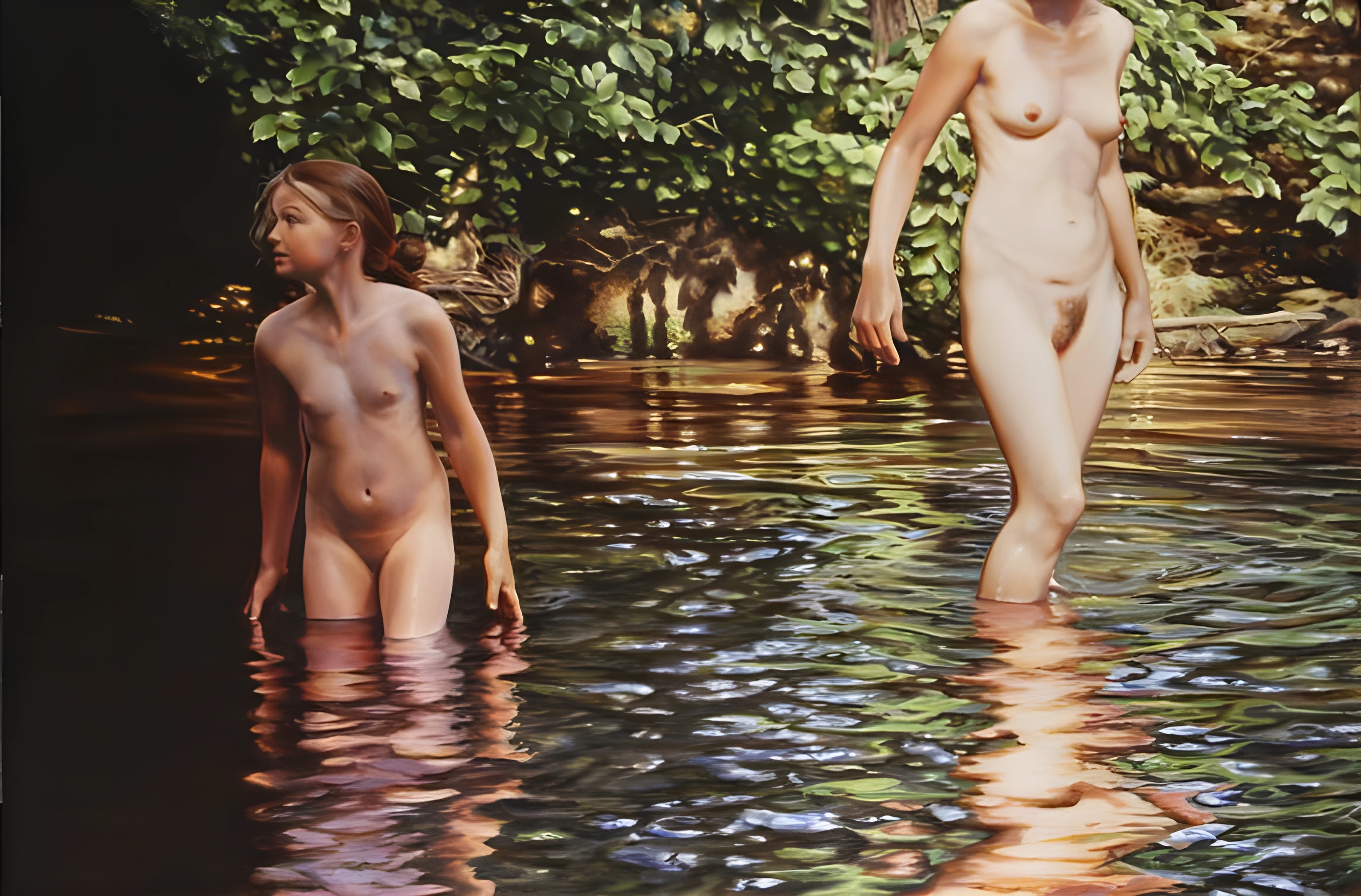 Susannah Martin, C-Section, oil on canvas, 48 × 72 in., 2009. Digitally enhanced.