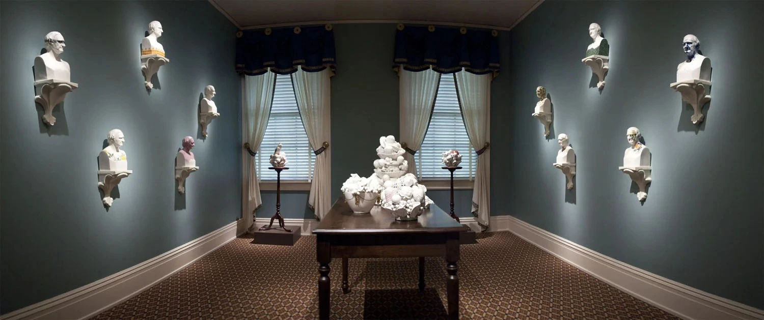Installation view of Still[ed] Life by Katie Parker and Guy Michael Davis, Taft Museum of Art, 2011.