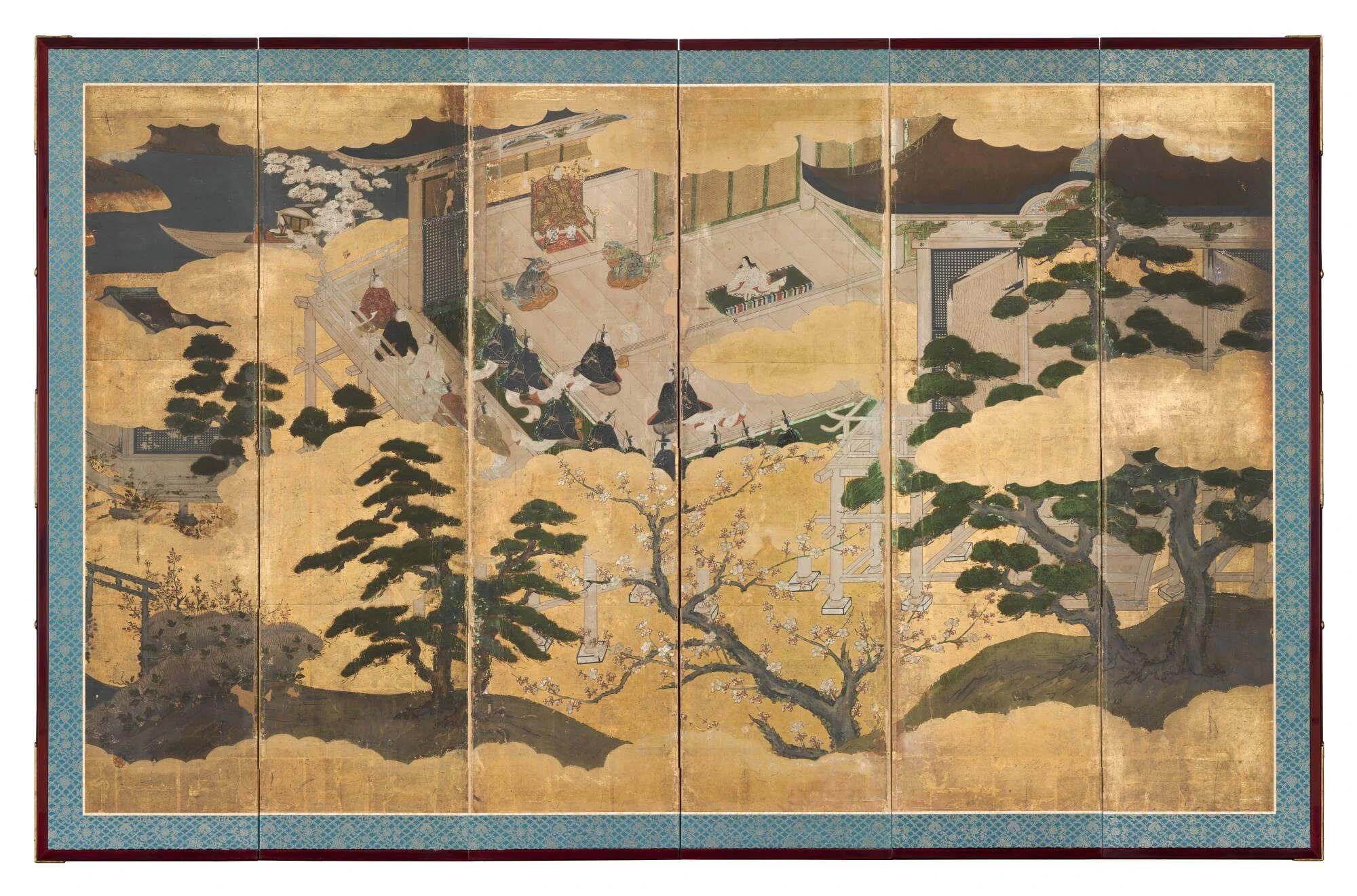 Chiyo Mitsuhisa (active ca. 1532–55), Presentation of a Prince, six-fold screen, Joseph C. Thoms Collection, given by Mrs. Murat H. Davidson in honor of her grandfather.