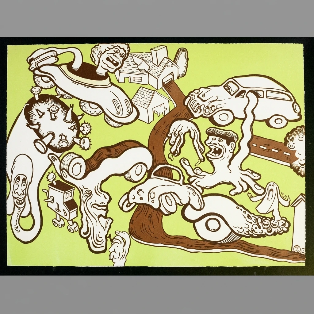 Peter Saul, Wrong Neighborhood, 2011.