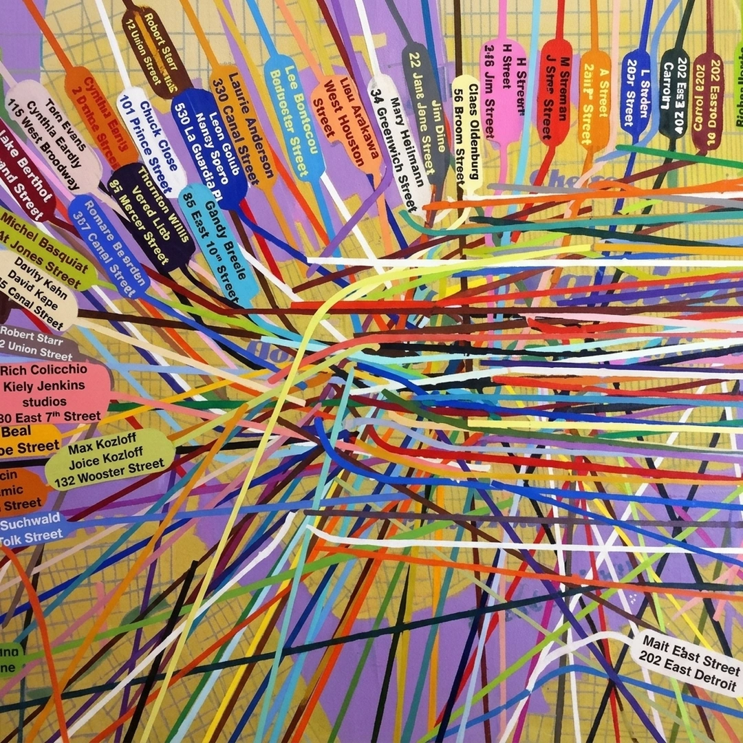 Loren Munk, Members of the Artists' Club 1952 study, 2010 (Detail) (Digitally enhanced. May contain discrepancies from the original artwork.)