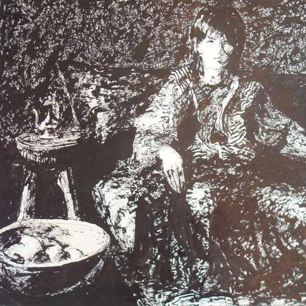 Richard Allan George, Figure with Bowl of Fruit