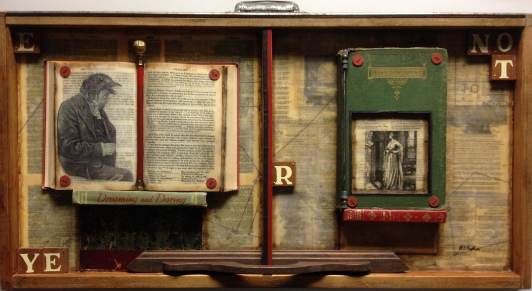 Raymond Papka, Bookshelf II. Lucille Caudill Little Fine Arts Library, University of Kentucky.