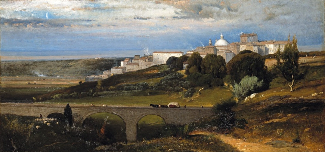 George Inness. Ariccia (1874). Oil on canvas. Collection of the Timken Museum of Art.