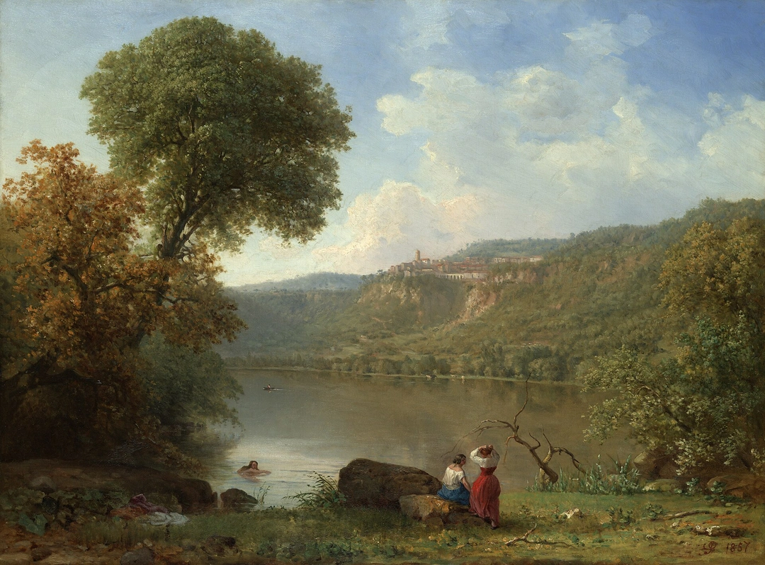 George Inness. Lake Nemi (1857). Oil on canvas.