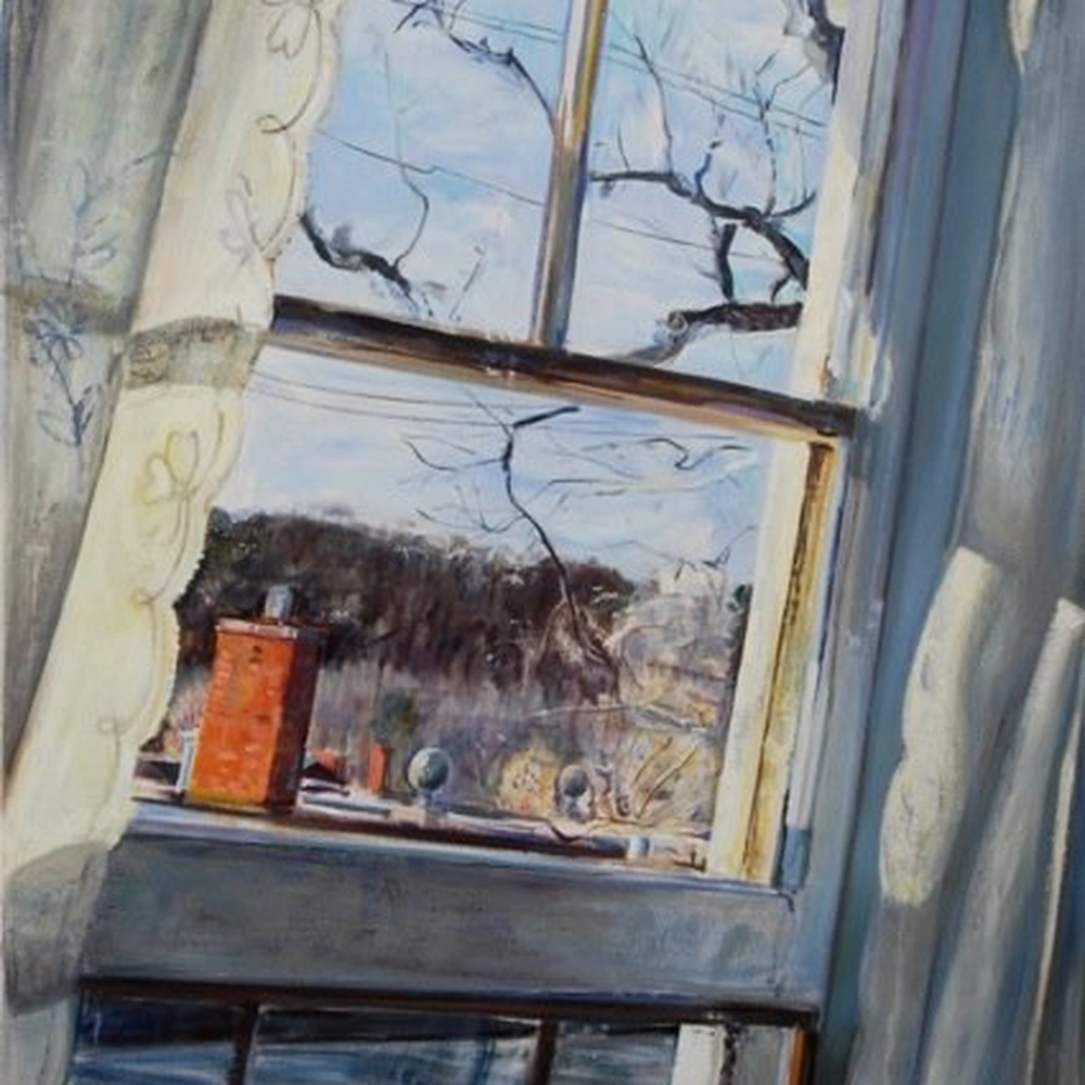 Cole Carothers, Sideways Afternoon, 2011. Authentic square detail.