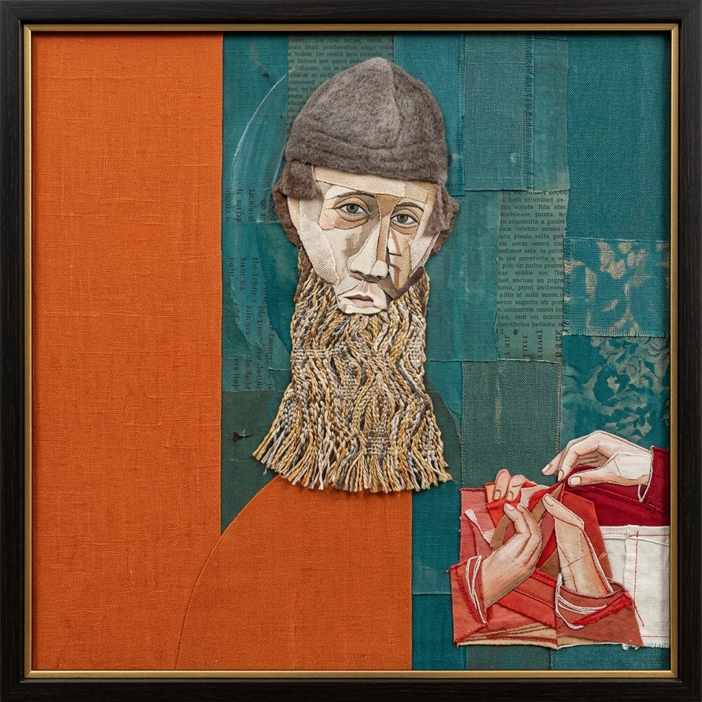 Michael Scheurer, Untitled #24 (Box Series), 2011, mixed media collage shadowbox.