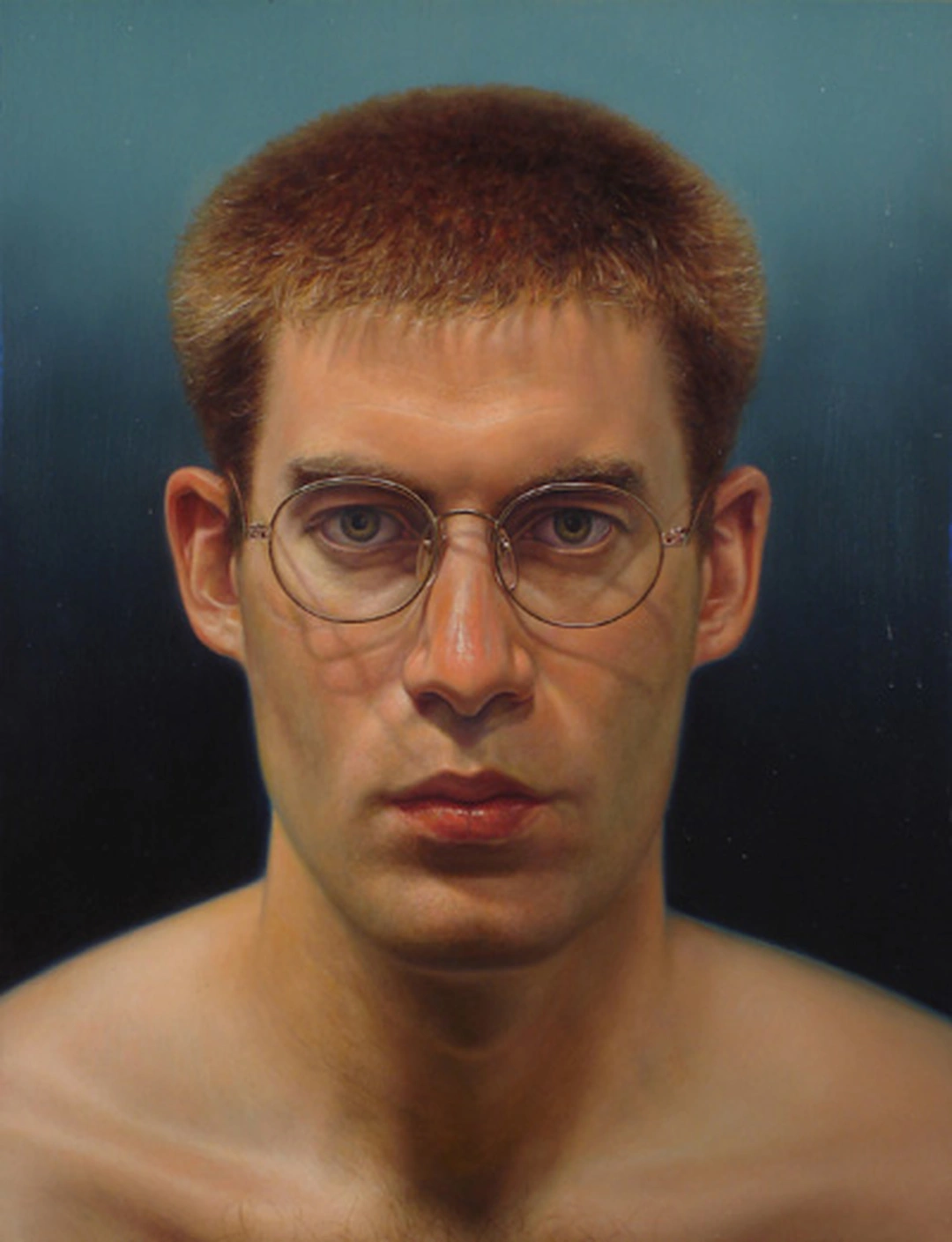 Derek Wilkinson, Self-Portrait with Glasses, 2011, oil on canvas.