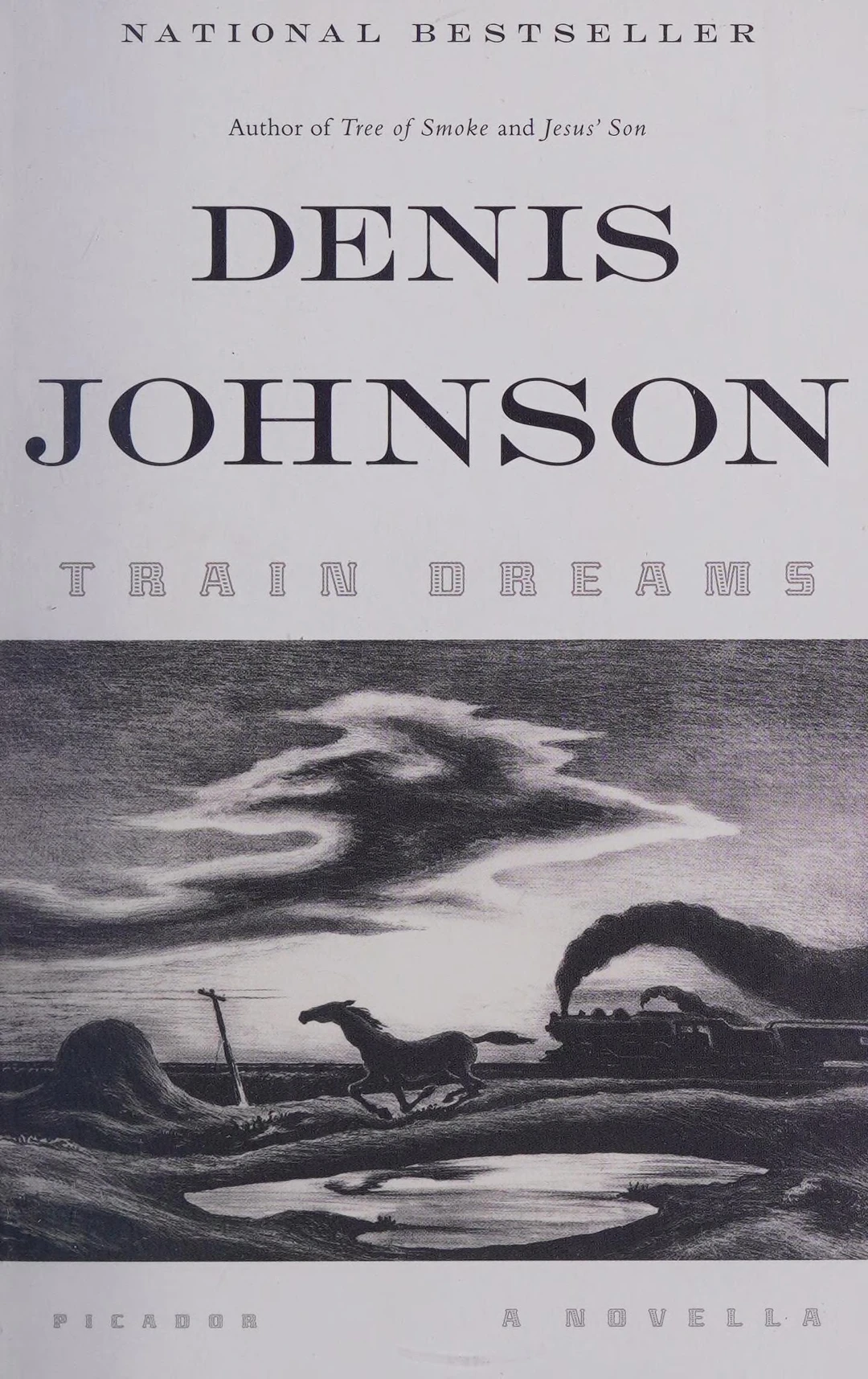Denis Johnson, Train Dreams, Farrar, Straus and Giroux, 2011. First edition cover.