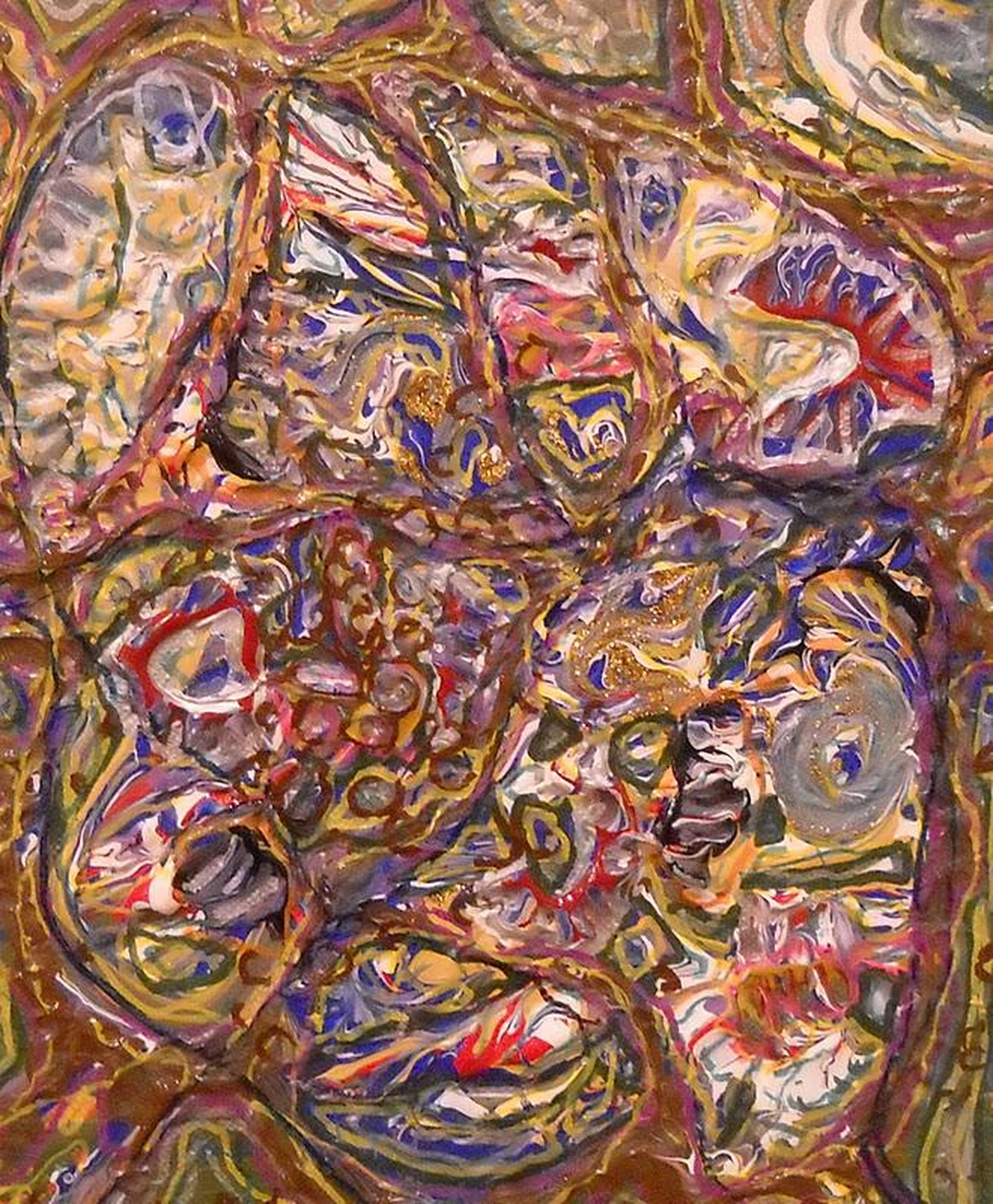 Alex Bartenberger, "Pink Oil", oil on canvas.